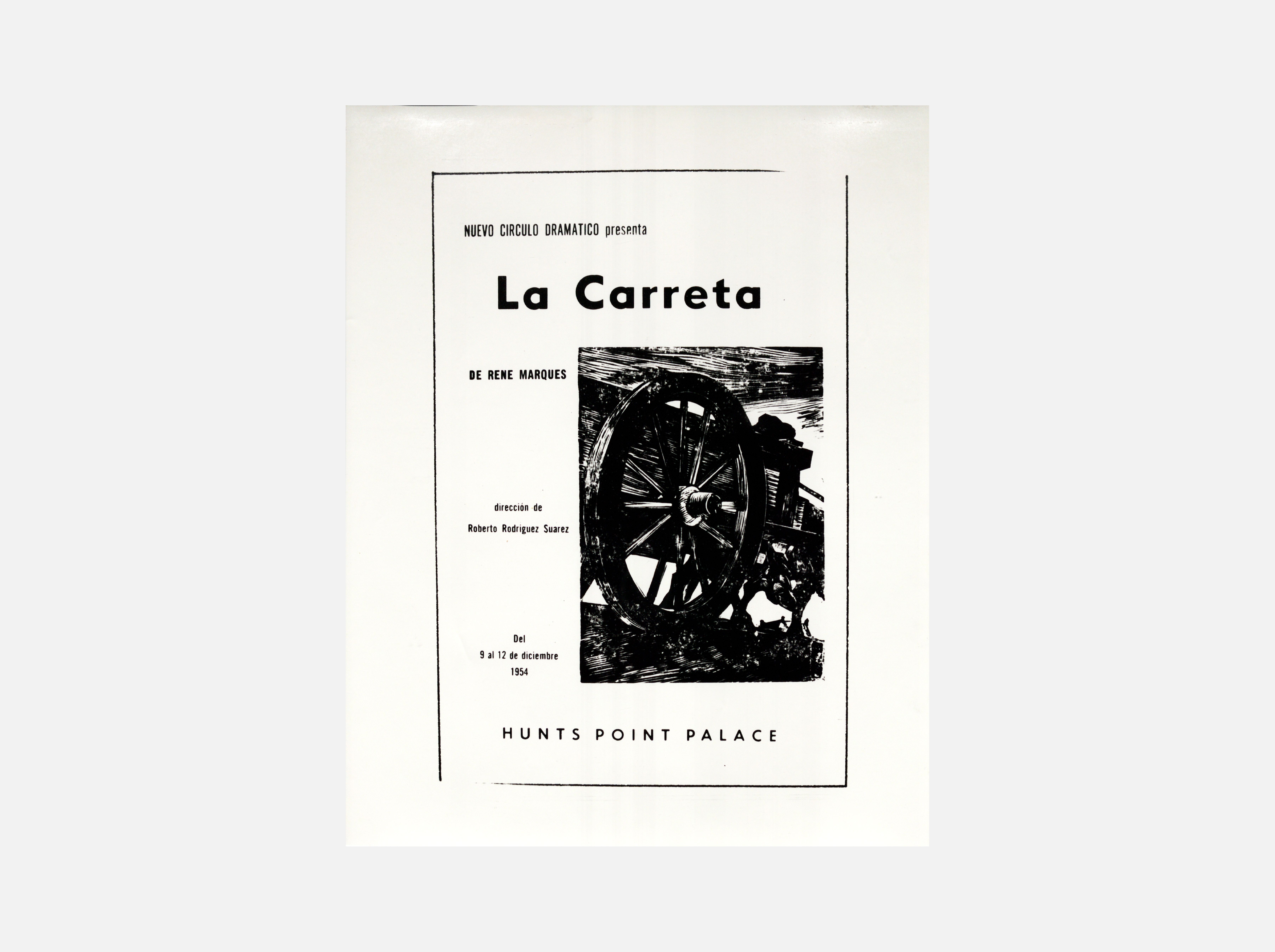 Nuevo Círculo Dramático presents La Carreta [The Cart] by René Marqués<br><br>Nuevo Círculo Dramático presenta La Carreta de René Marqués 