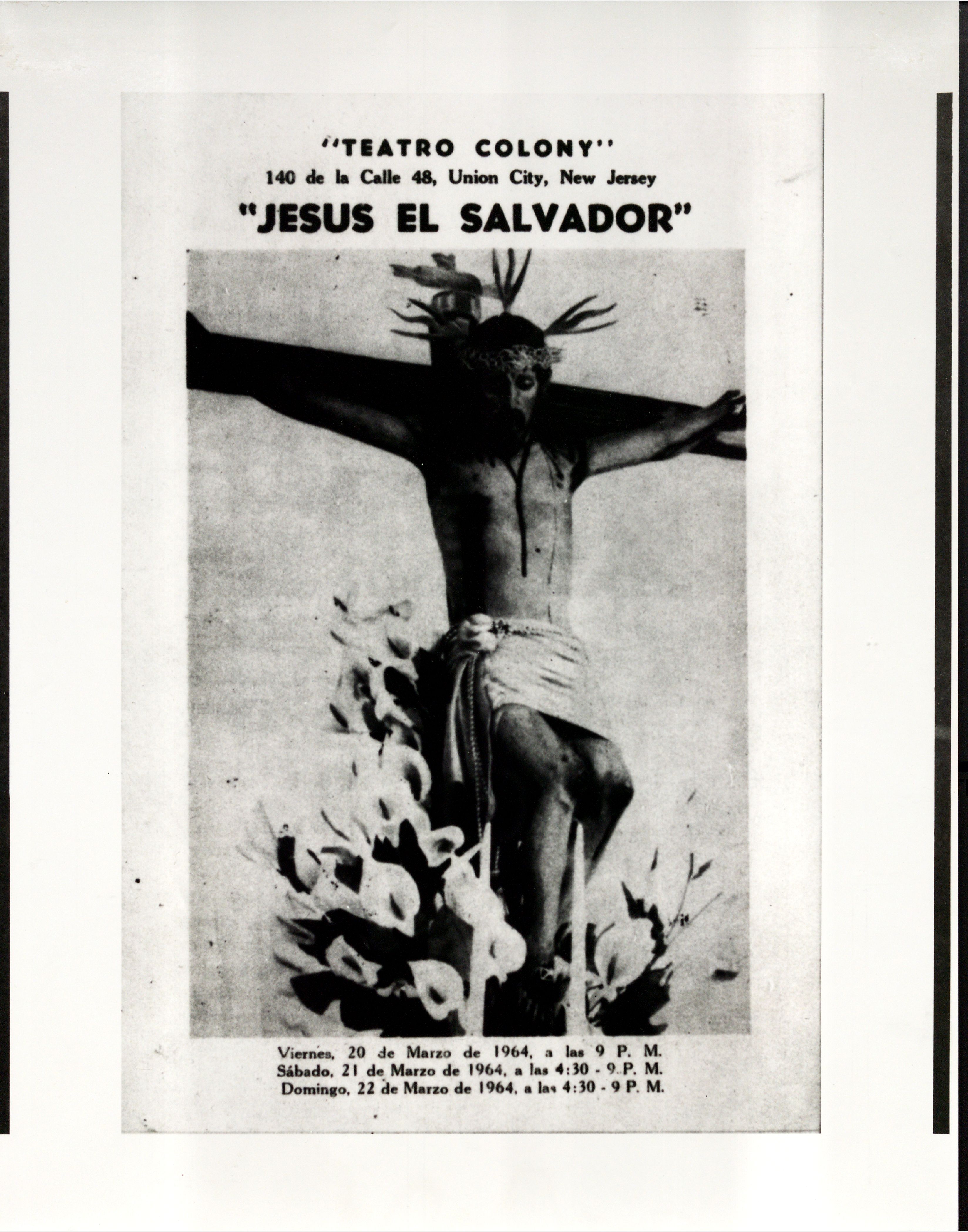 Teatro Colony's Jesus El Salvador [Jesus the Savior]<br><br>Teatro Colony Jesus el salvador