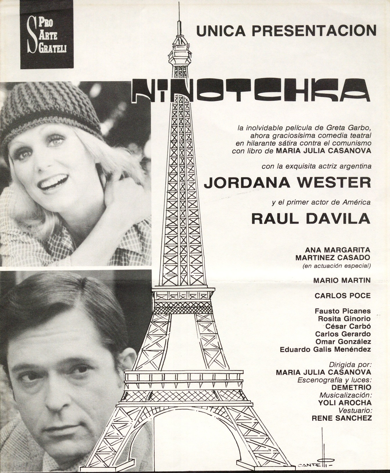 Única presentación Ninotchka<br><br>Only presentation of Ninotchka