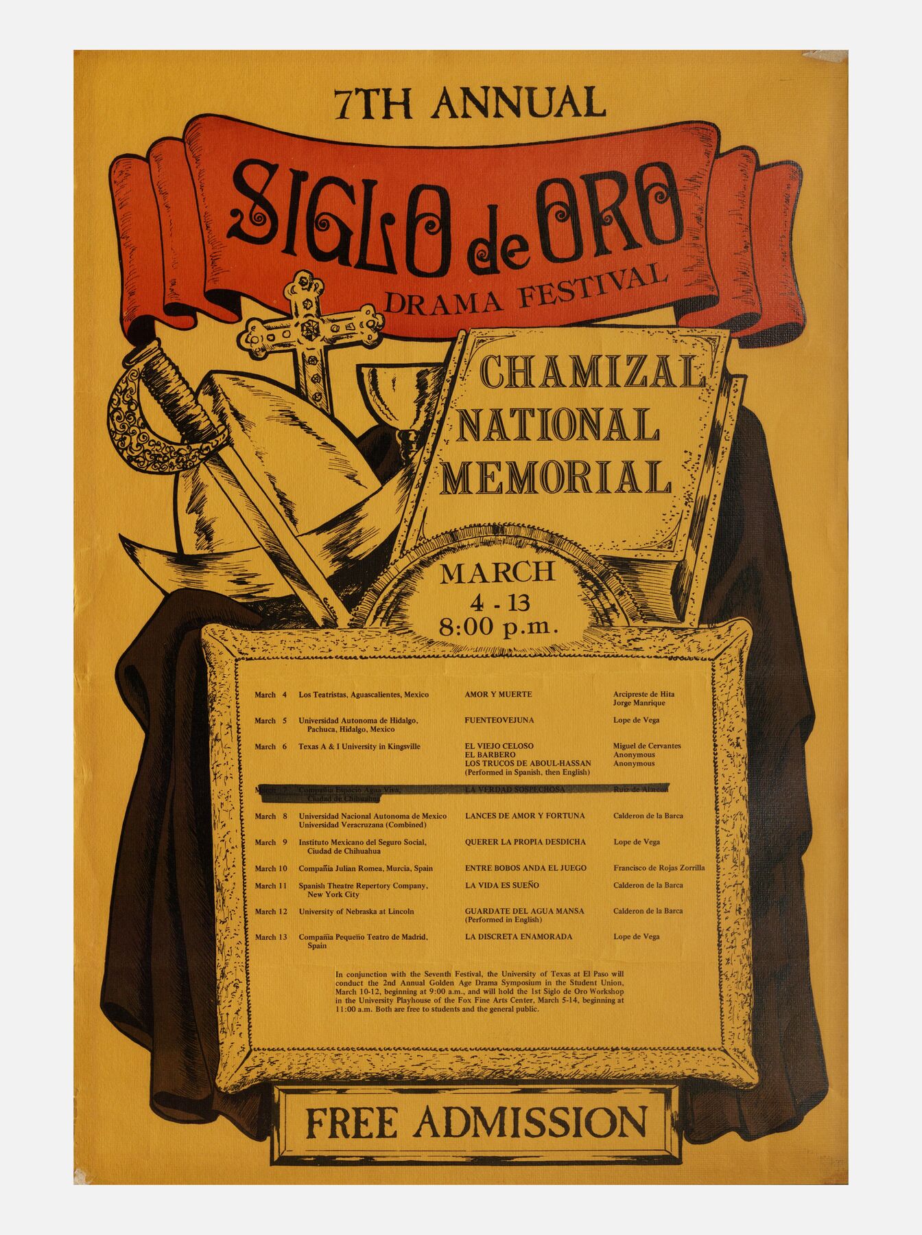 Séptimo Festival Anual de Teatro Siglo de Oro<br><br>7th Annual Siglo de Oro Drama Festival