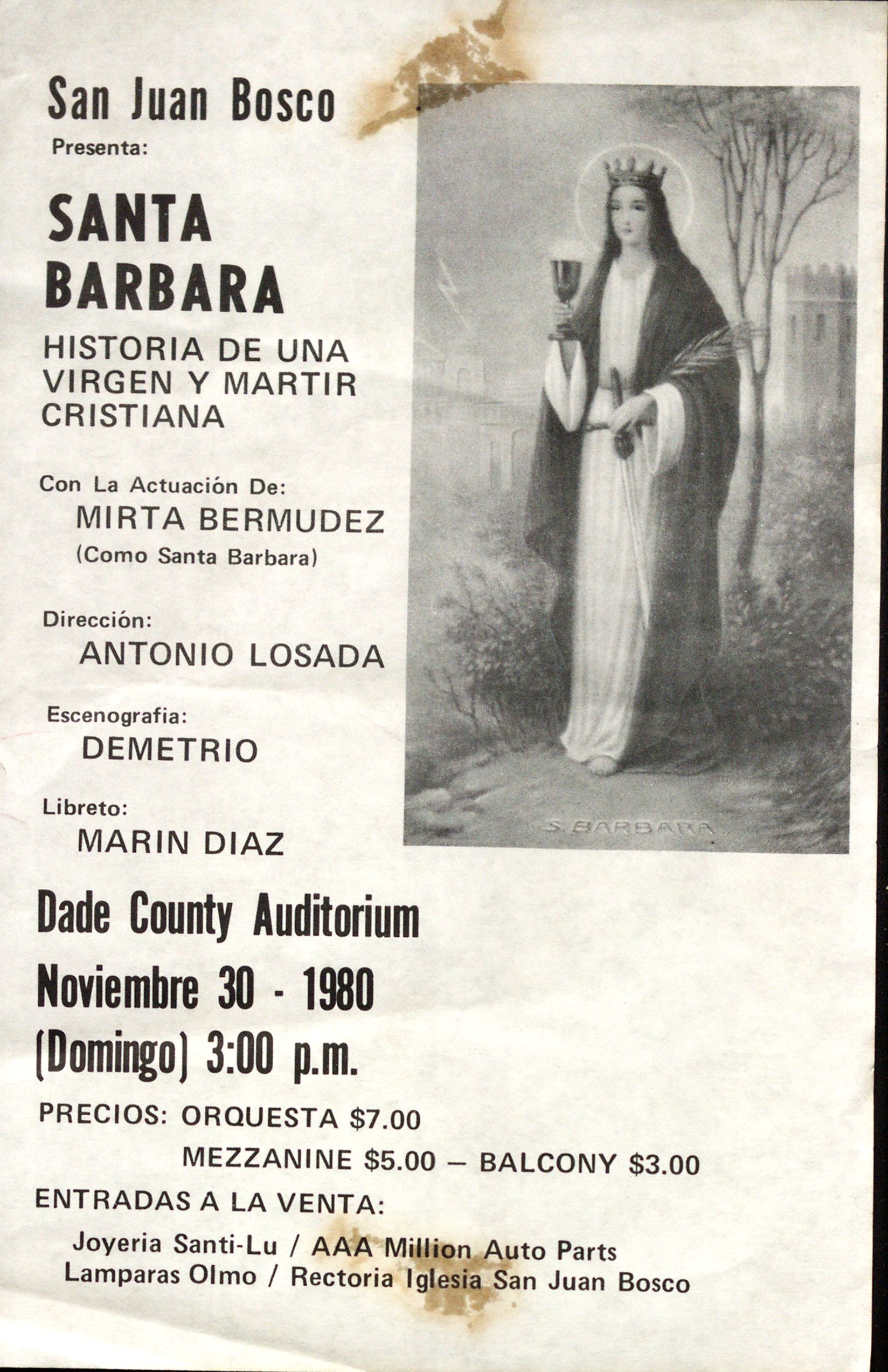 San Juan Bosco presenta Santa Barbara: historia de una virgen y martir cristiana<br><br>San Juan Bosco presents Saint Barbara: The history of a virgin and Christian martyr