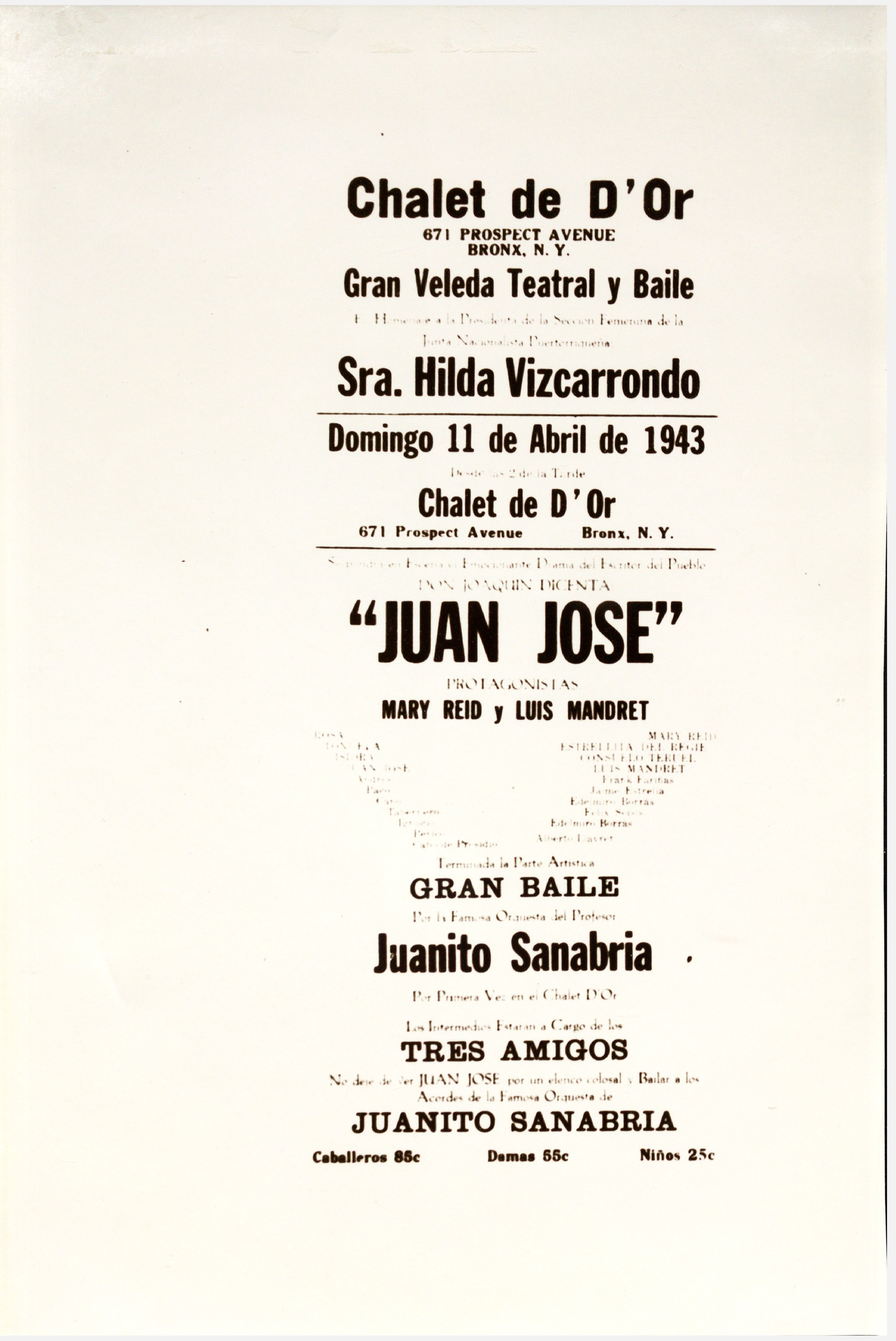 Chalet de D'Or Juan Jose protagonistas Mary Reid y Luis Mandret<br><br>Chalet de D'Or Juan Jose, starring Mary Reid and Luis Mandret